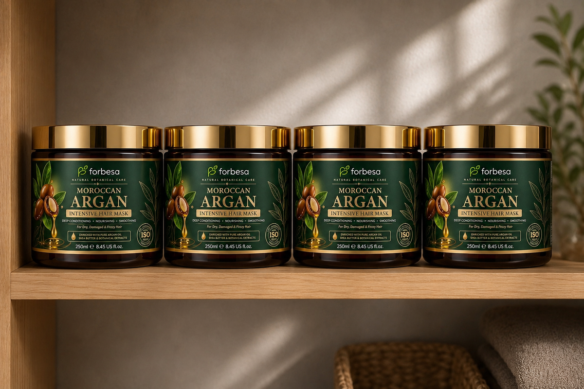 FORBESA Moroccan Argan Intensive Hair Mask – Deep Conditioning, Smoothing & Nourishing Treatment
