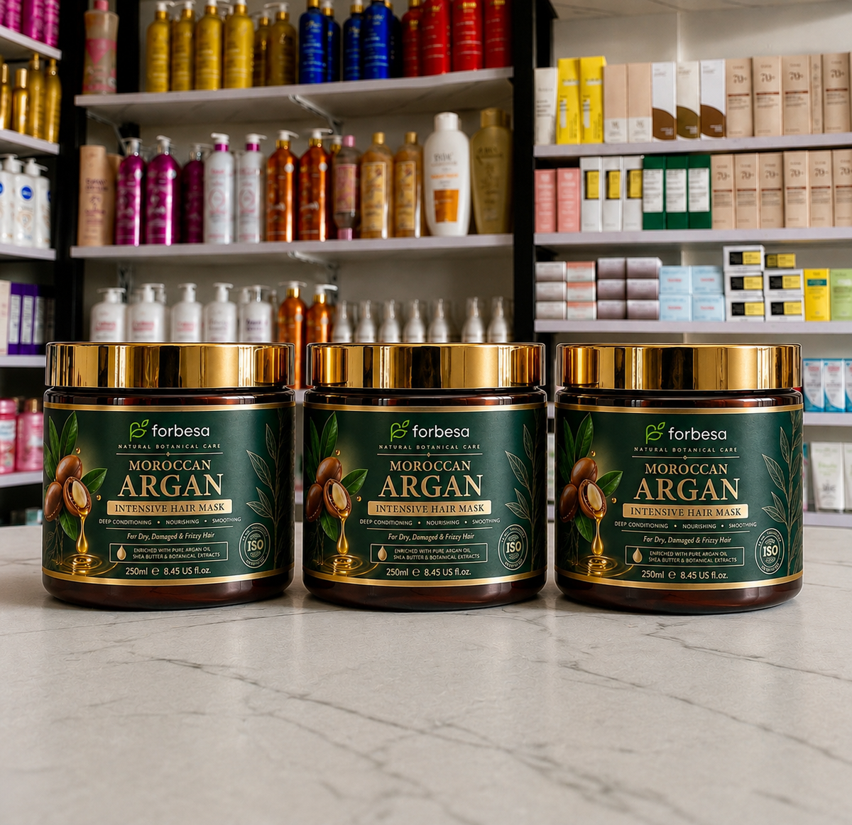 FORBESA Moroccan Argan Intensive Hair Mask – Deep Conditioning, Smoothing & Nourishing Treatment