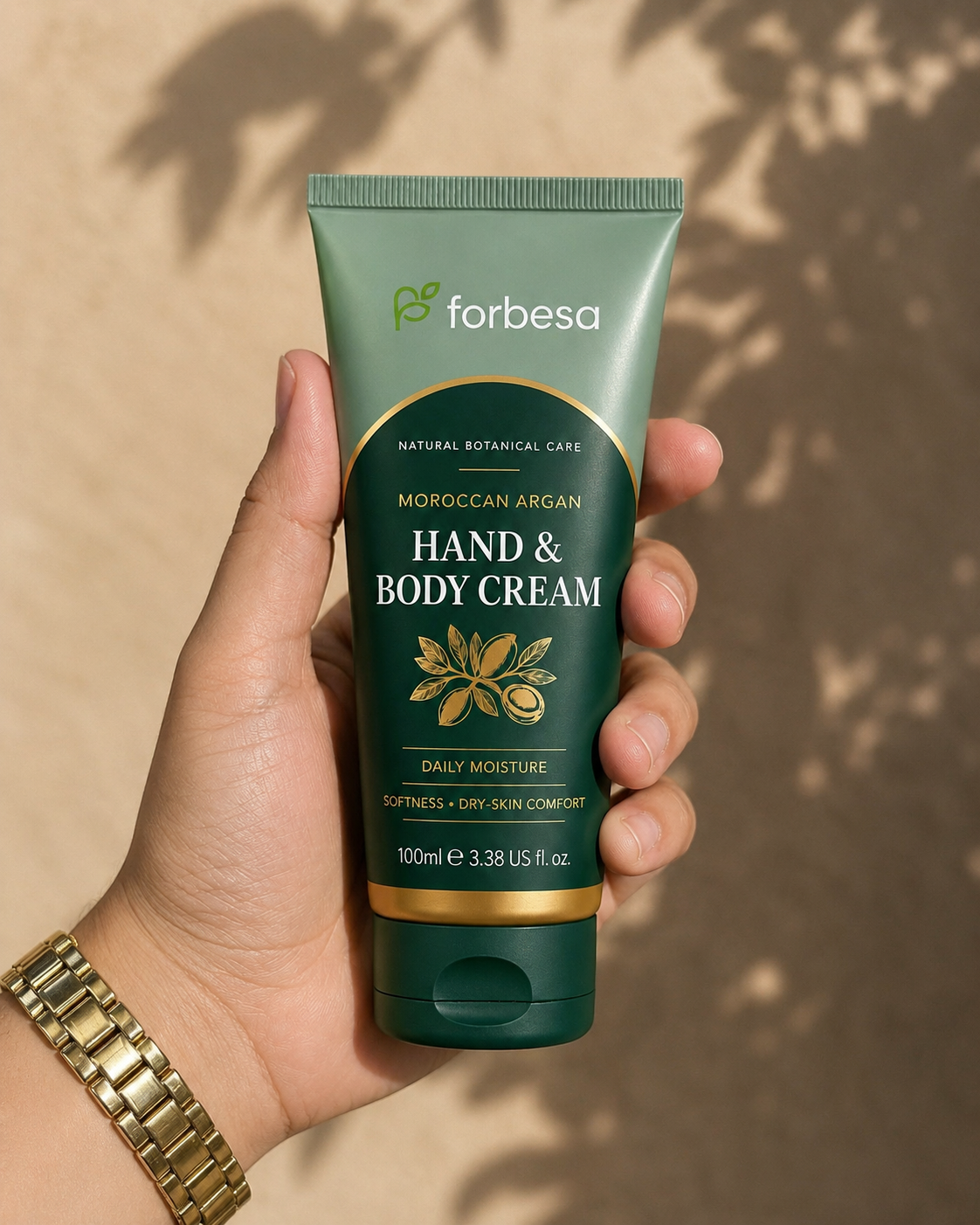 FORBESA Moroccan Argan Hand & Body Cream – Daily Moisture, Softness & Dry-Skin Comfort