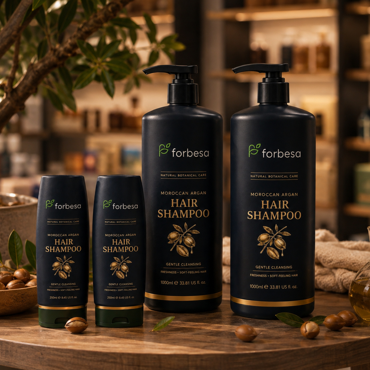 FORBESA Moroccan Argan Hair Shampoo – Gentle Cleansing, Freshness & Everyday Manageability