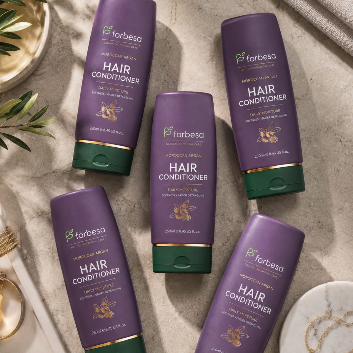 FORBESA Moroccan Argan Hair Conditioner – Moisture, Softness & Easier Detangling